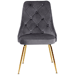 Стул в серой велюровой обивке Ward Grey Velour Chair варинант исполнения - 2 | Loft Concept в Тюмени