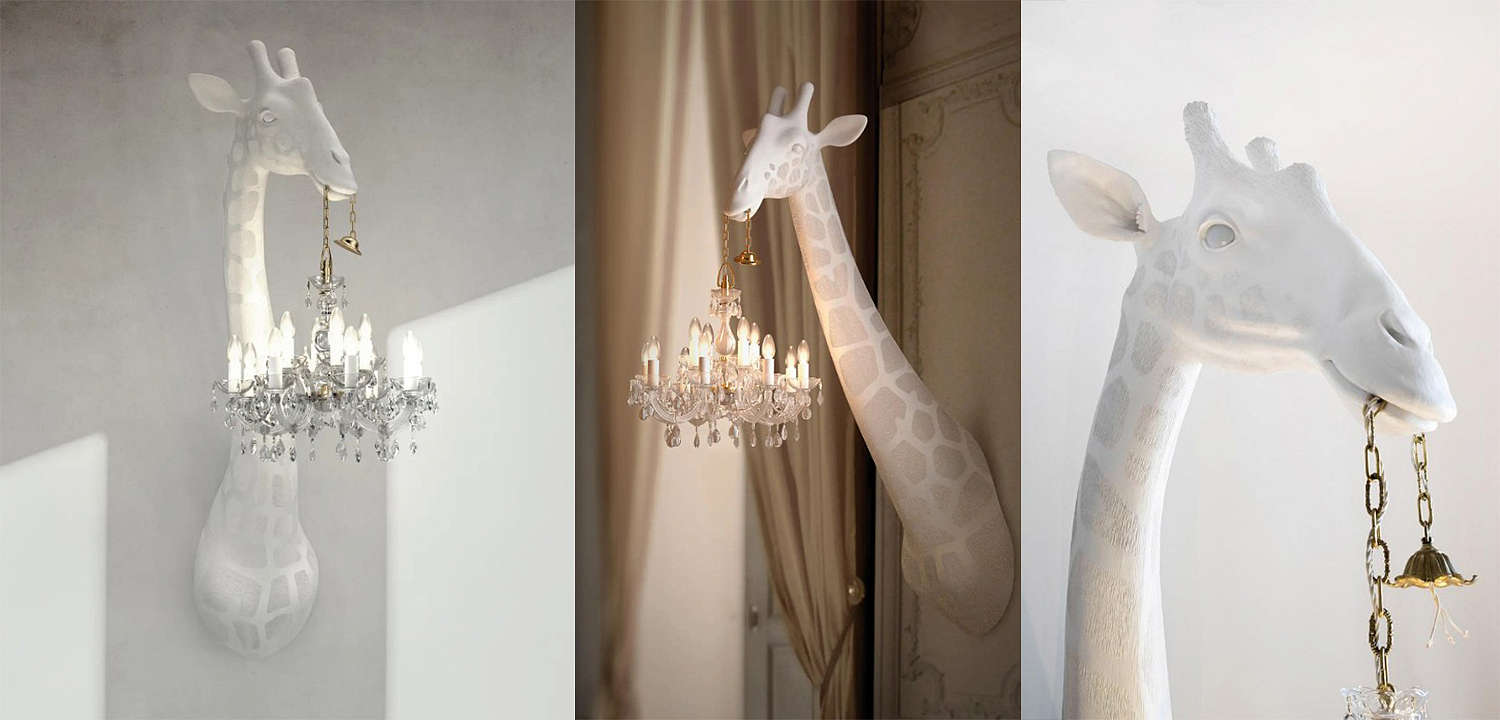 Бра белый жираф White Giraffe Wall Lamp Sconce Chandalier Бра белый жираф White Giraffe Wall Lamp Sconce Chandalier - Loft-Concept в Тюмени