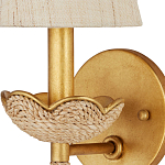 Бра из кованого железа с отделкой плетеной веревкой и сусальным золотом Parisian Style варинант исполнения - 2 | Loft Concept в Тюмени