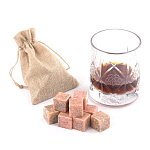 Камни для охлаждения виски из розового мрамора Natural Stone Cube варинант исполнения - 5 | Loft Concept в Тюмени