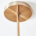 Люстра линейная с 2-мя белыми плиссированными тканевыми абажурами Combination варинант исполнения - 1 | Loft Concept в Тюмени