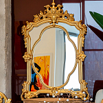 Зеркало с ажурной раме золотого цвета Classic Ornament Mirror варинант исполнения - 3 | Loft Concept в Тюмени