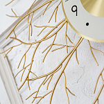 Часы настенные из металла золотые с белым циферблатом Current Time варинант исполнения - 3 | Loft Concept в Тюмени