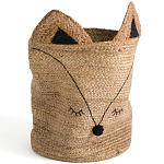 Плетеная корзина для детской в виде лисы Foxy Wicker Basket варинант исполнения - 4 | Loft Concept в Тюмени