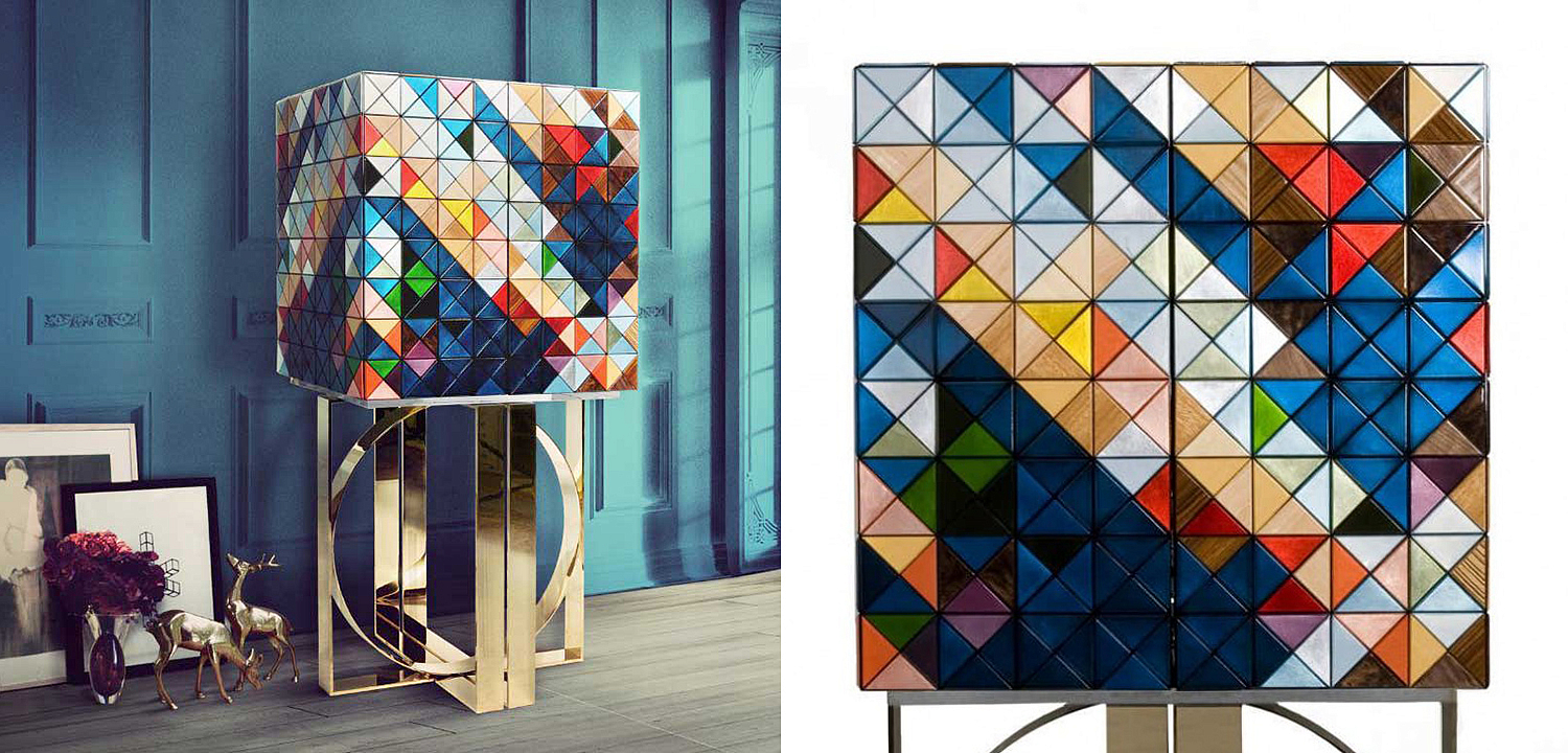 Шкаф Pixel Cabinet with MulticoloredBoca do Lobo Шкаф Pixel Cabinet with MulticoloredBoca do Lobo - Loft-Concept в Тюмени