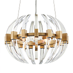 Люстра круглая с прозрачными элементами в форме полумесяца Crystal Crescent варинант исполнения - 2 | Loft Concept в Тюмени