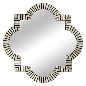 Зеркало Bone Inlay Mirror black and white