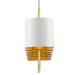 Люстра прямоугольная с белыми цилиндрическими абажурами White Ribbon варинант исполнения - 1 | Loft Concept в Тюмени