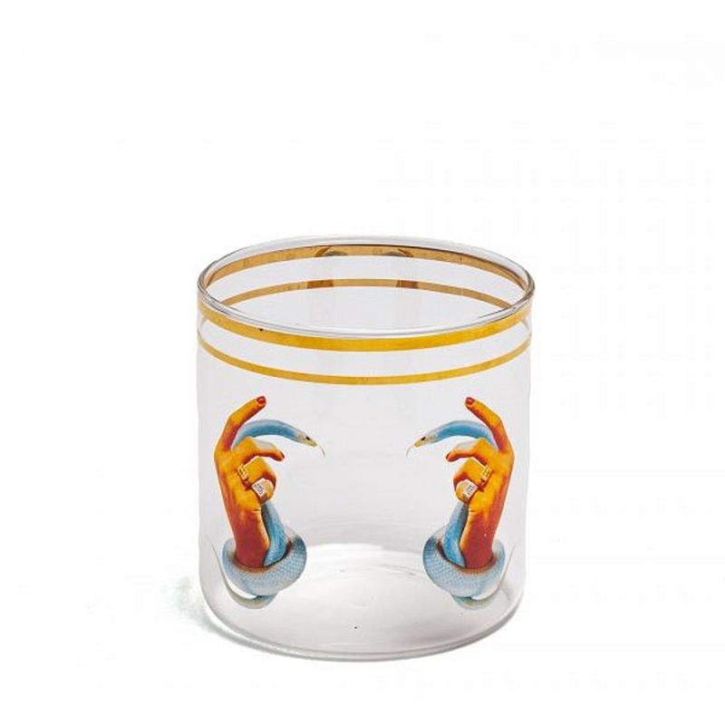 Стакан Seletti Hands With Snakes 2 Прозрачное Стекло Золотой Стакан Seletti Hands With Snakes 2 Прозрачное Стекло Золотой в Тюмени | Loft Concept