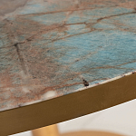 Стол обеденный круглый на золотистом основании Status Model варинант исполнения - 2 | Loft Concept в Тюмени