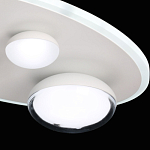 Потолочный светильник овальной формы белого цвета с 4-мя лампами Lunar Pebbles варинант исполнения - 8 | Loft Concept в Тюмени