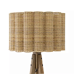 Торшер с плетеным абажуром на основании в виде треноги Lamp with Wicker Lampshade варинант исполнения - 1 | Loft Concept в Тюмени