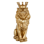 Статуэтка лев с детализированной гривой и изящной короной Lion Crown  варинант исполнения - 1 | Loft Concept в Тюмени