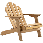 Уличное кресло из массива акации Adirondack Wooden Chair Natural варинант исполнения - 1 | Loft Concept в Тюмени