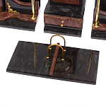 Настольный письменный набор из лемезита и змеевика с декором в виде Орла в подарочной упаковке Successful Leader варинант исполнения - 4 | Loft Concept в Тюмени