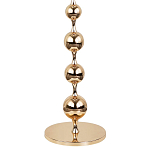 Торшер с плафонами из стеклянных шаров Pearls Suspension Gold Floor Lamp варинант исполнения - 3 | Loft Concept в Тюмени