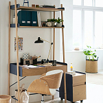 Вращающееся офисное кресло на колёсах Delwyn Chair White варинант исполнения - 5 | Loft Concept в Тюмени