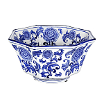 Чаша белая с синим цветочным узором Chino Dishes варинант исполнения - 1 | Loft Concept в Тюмени