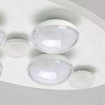 Потолочный светильник овальной формы белого цвета с 7-ю лампами Lunar Pebbles варинант исполнения - 5 | Loft Concept в Тюмени