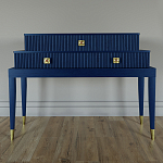 Премиальная Консоль с тремя ящиками Elsa Dreams Blue варинант исполнения - 3 | Loft Concept в Тюмени