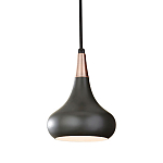  Подвесной светильник с каплевидным плафоном темного цвета Feiss варинант исполнения - 1 | Loft Concept в Тюмени