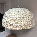 Вязаный подвесной светильник из шерсти Dome Wool Lamp  варинант исполнения - 2 | Loft Concept в Тюмени
