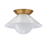 Потолочный светильник в форме конуса с белым шарообразным плафоном Quintiesse варинант исполнения - 4 | Loft Concept в Тюмени