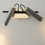 Бра с двумя цилиндрическими плафонами на магнитном креплении Bronze Concert варинант исполнения - 2 | Loft Concept в Тюмени