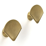 Комплект из 2-х настенных крючков из металла Shell Wall Hooks варинант исполнения - 1 | Loft Concept в Тюмени