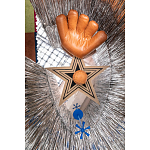 Дизайнерский ковер в виде звезды Poltronova Tappeto Stella Grey Navy Blue Rug варинант исполнения - 3 | Loft Concept в Тюмени