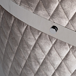 Стул серый велюровый со стеганной спинкой Focus on Convenience варинант исполнения - 3 | Loft Concept в Тюмени