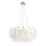 Люстра Mont Saint-Michel Золотая с Рельефным Стеклом варинант исполнения - 3 | Loft Concept в Тюмени