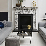 Комплект столиков с квадратными столешницами черные Black Table Combination варинант исполнения - 2 | Loft Concept в Тюмени