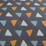 Постельное белье из сатина с принтом треугольники 150х200 см Triangular Dreams варинант исполнения - 3 | Loft Concept в Тюмени