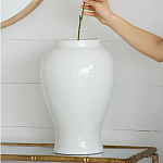 Ваза белая с крышкой однотонная Chinoiserie Ceramics варинант исполнения - 9 | Loft Concept в Тюмени