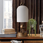 Настольная лампа в виде фонаря с белым фактурным абажуром Echoes of Light варинант исполнения - 3 | Loft Concept в Тюмени