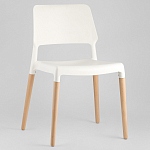 Пластиковый стул на ножках из массива бука Ferret White 4 шт варинант исполнения - 2 | Loft Concept в Тюмени