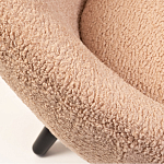 Кресло розовое с обивка из искусственного каракуля Iconic Creation варинант исполнения - 2 | Loft Concept в Тюмени