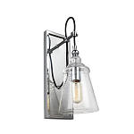 Бра с плафоном в форме колокола из прозрачного стекла с пузырьками Feiss варинант исполнения - 1 | Loft Concept в Тюмени