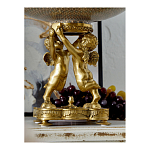 Чаша фарфоровая на двух бронзовых ангелах Eden Garden варинант исполнения - 5 | Loft Concept в Тюмени