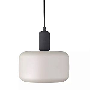 Подвесной светильник с круглым бежевым плафоном Quentin