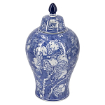 Ваза с крышкой в китайском стиле Гранатовое дерево Blooming Pomegranate варинант исполнения - 1 | Loft Concept в Тюмени