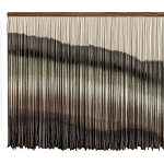 Пейзаж из нитей Макраме Wall decor Black and White Landscape варинант исполнения - 5 | Loft Concept в Тюмени