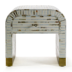 Тумбочка прикроватная Amo Bone Inlay Bedside Almond варинант исполнения - 1 | Loft Concept в Тюмени