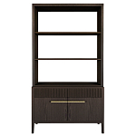 Стеллаж Primo с ящиками Темный орех варинант исполнения - 8 | Loft Concept в Тюмени