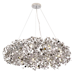 Люстра подвесная круглая с многочисленными металлическими круглыми элементами Terzani Argent варинант исполнения - 3 | Loft Concept в Тюмени