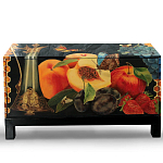 Комод чёрный с росписью Натюрморт Still life варинант исполнения - 1 | Loft Concept в Тюмени