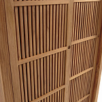 Шкаф из массива тика Okino Wood Cabinet варинант исполнения - 6 | Loft Concept в Тюмени