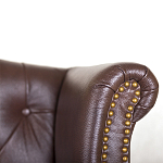 Диван из натуральной кожи на 4-х деревянных ножках из массива бука Thomas Seating brown варинант исполнения - 6 | Loft Concept в Тюмени