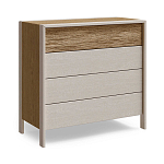 Комод 4 ящика с подсветкой на рельефном фасаде Warm Industrial варинант исполнения - 6 | Loft Concept в Тюмени